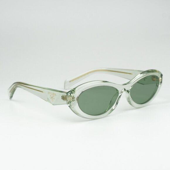 NEW Prada PR26ZS 14R20E Transparent Mint Green Oval Women Sunglasses PR 26ZS - Picture 5 of 10